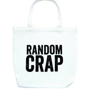 NEW - Canvas Tote "RANDOM CRAP"